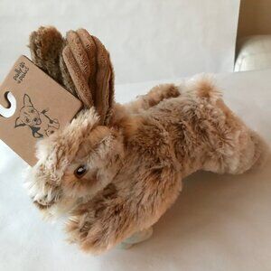 Pally Paws 12" Rabbit Dog Toy w Squeaker, Beige, Cuddle Toy New